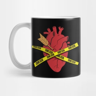 Heart Crime Scene Mug